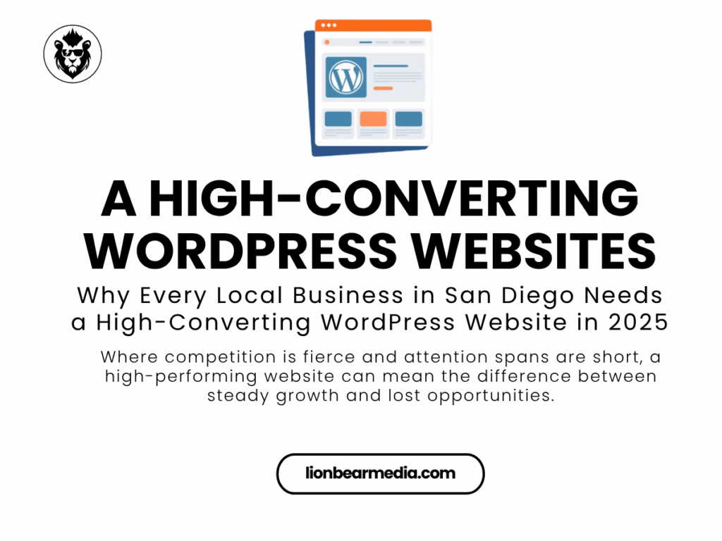 WordPress website design team working on local business website in San Diego