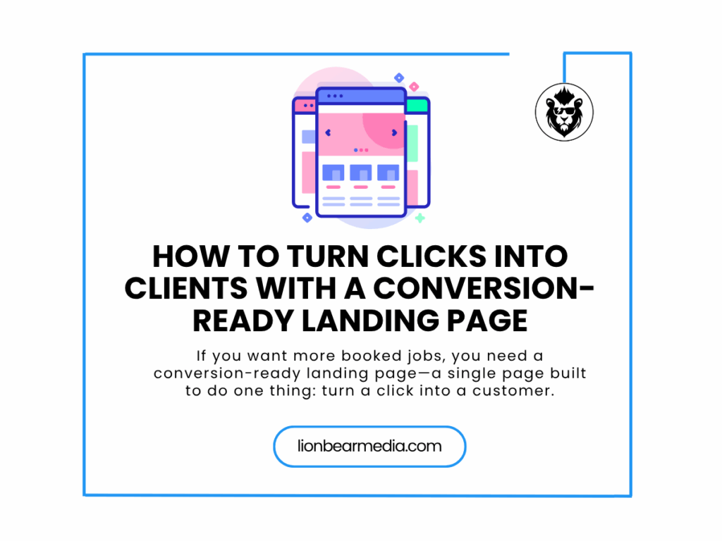 Optimized landing page example for a local HVAC business with strong headline, form, and trust elements